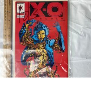 X O Manowar 21 Valiant‎ Comic Book Signed by Calafiore